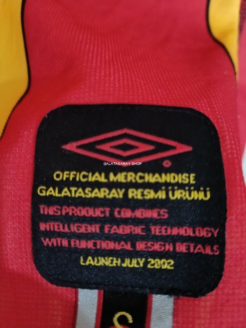 Vintage Galatasaray 2002/03 Home Kit L – Umbro from  at Galatasaray Shop # 