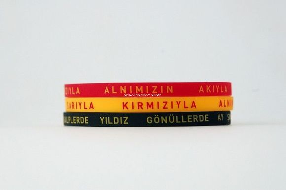 Galatasaray Silicon Bracelets from  at Galatasaray Shop # 