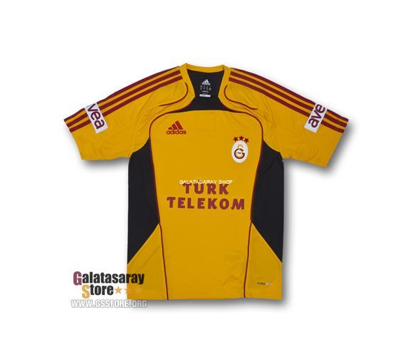 Galatasaray Gold Ss Training Jersey 10/11 from adidas at Galatasaray Shop # P02887
